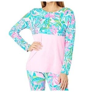 Lilly Pulitzer Pima cotton Finn top in Multi Feline size S